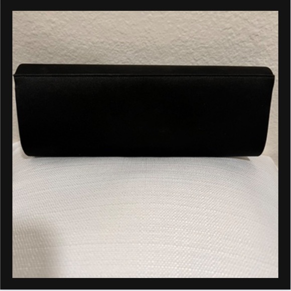 Black fabric evening clutch with rhinestones. EXCELLENT CONDITION! - Picture 2 of 10